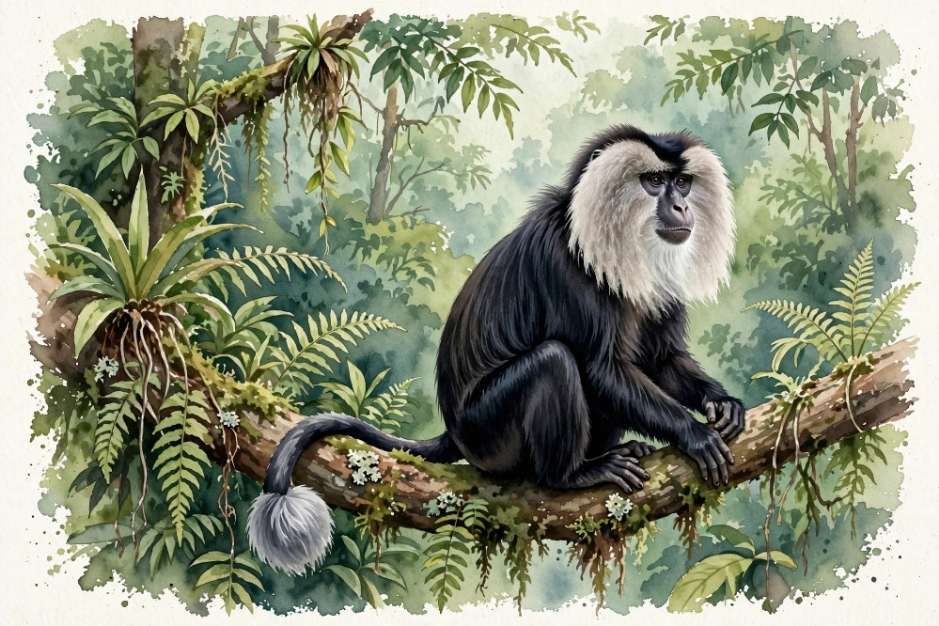 Lion-tailed Macaque